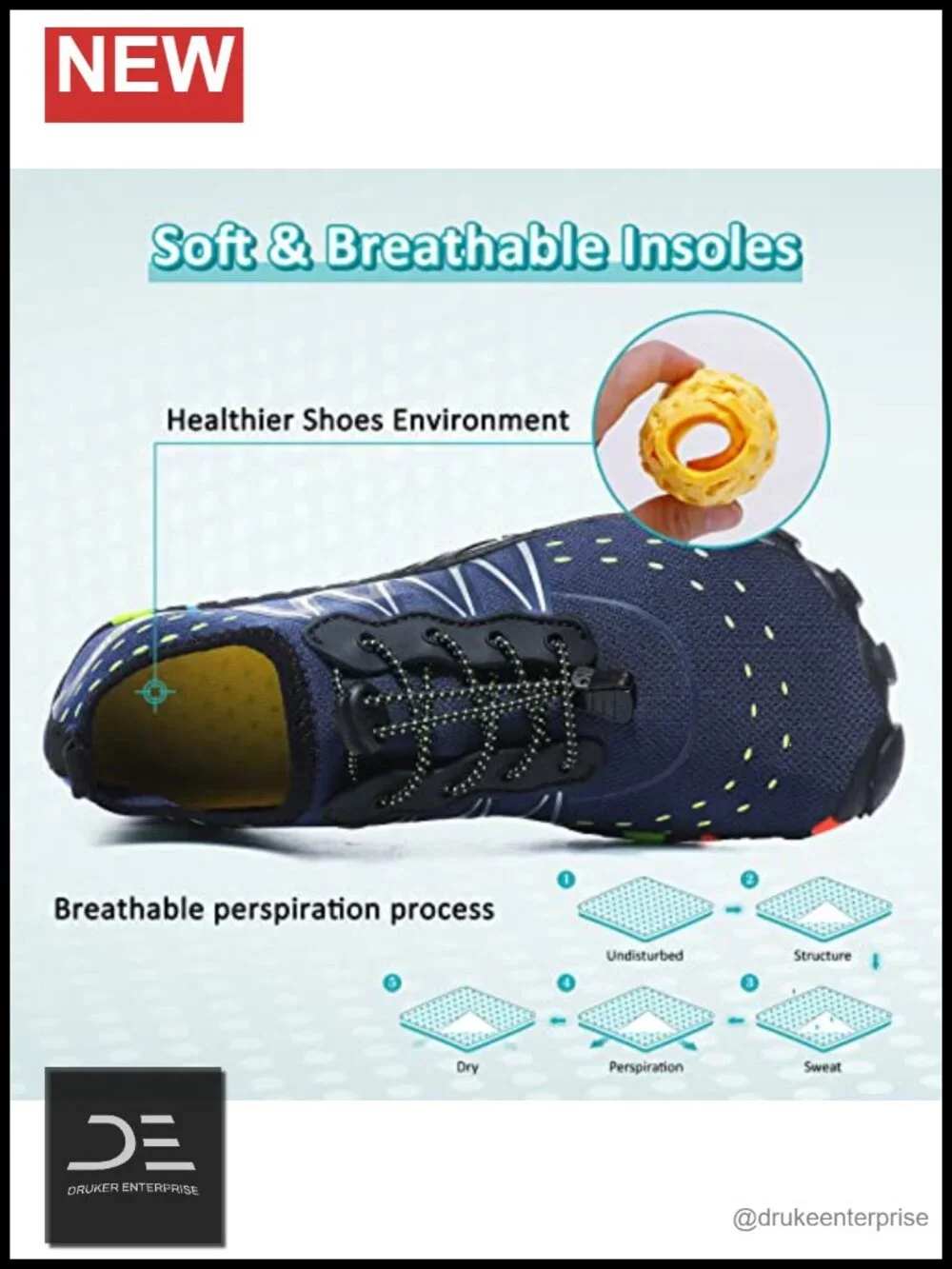 Anti-Slip Breathable Quick Dry Lightweight Water Shoes for Beach Hiking Walking